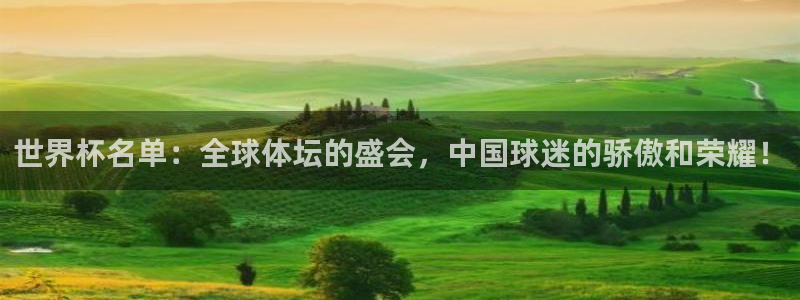 2026年世界杯对阵图:世界杯名单:全球体坛的盛会,中国球迷的骄傲和荣耀!